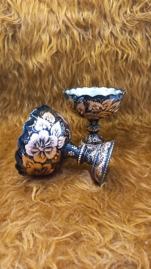 كاسه پايه دار الماس تراش